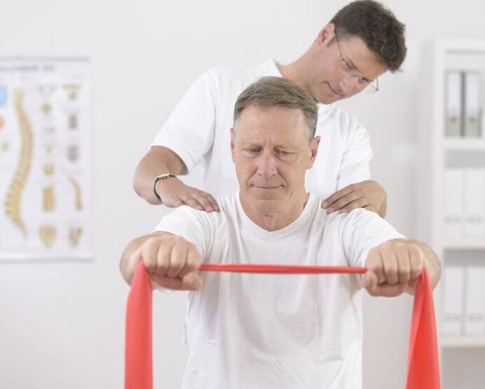Medical gymnastics for lumbar bone osteochondrosis