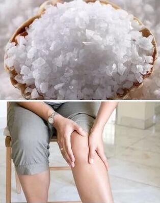 Knee treatment salt